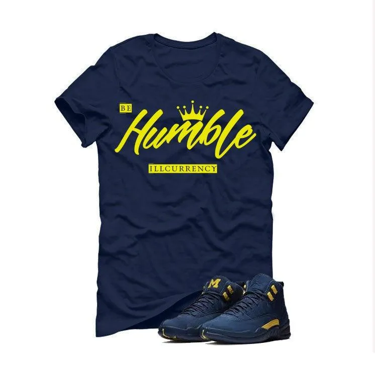 Air Jordan 12 “Michigan” Navy Blue T (Be Humble)