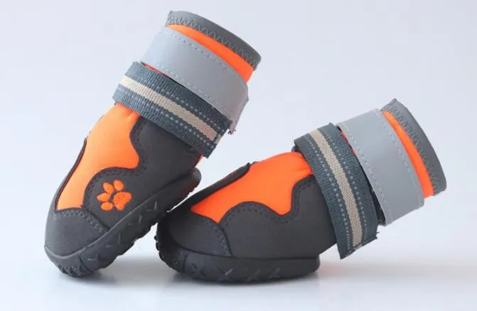 AnniePaw Sports Dog Shoes - Waterproof Reflective Boots with PVC Soles