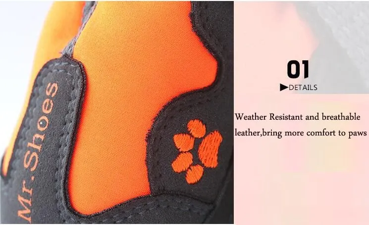 AnniePaw Sports Dog Shoes - Waterproof Reflective Boots with PVC Soles