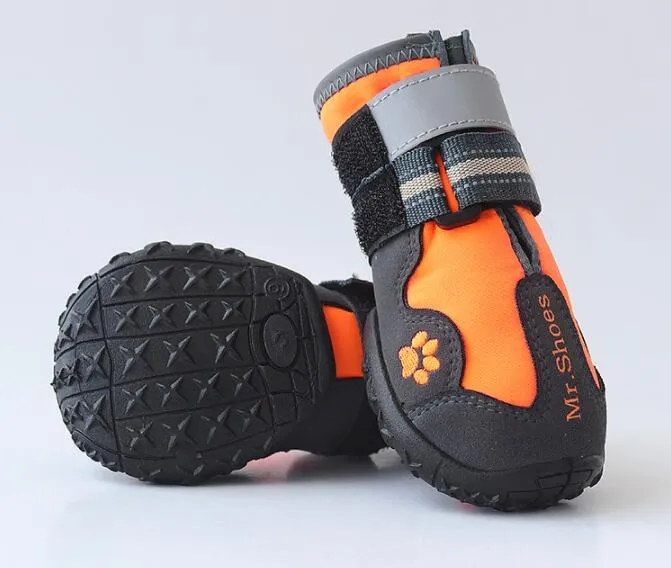 AnniePaw Sports Dog Shoes - Waterproof Reflective Boots with PVC Soles