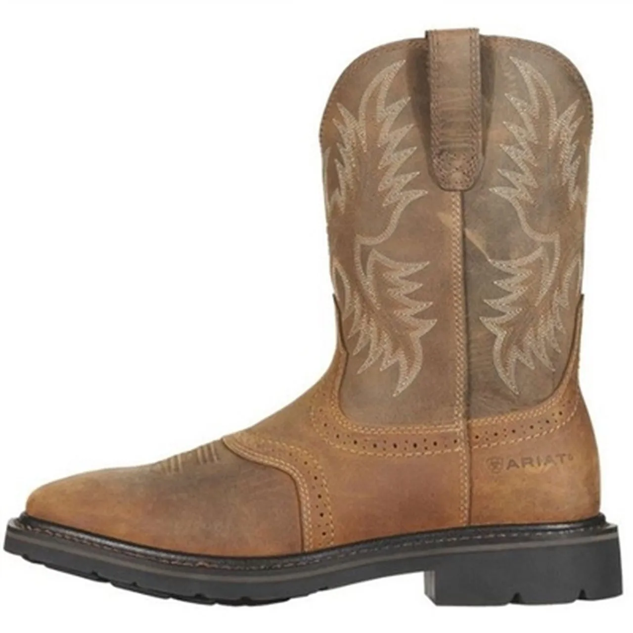 ARIAT MEN'S SIERRA WIDE SQUARE TOE STEEL WORK BOOT - 10010134