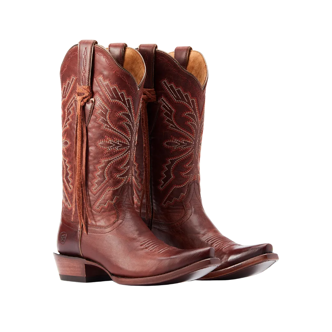 Ariat Women's Martina Love Song Brown Snip Toe Western Boots