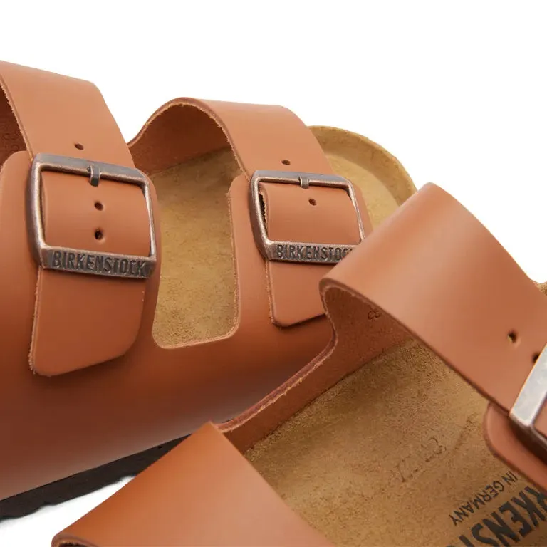 Birkenstock Regular Arizona Ginger Brown Embossed Natural Leather