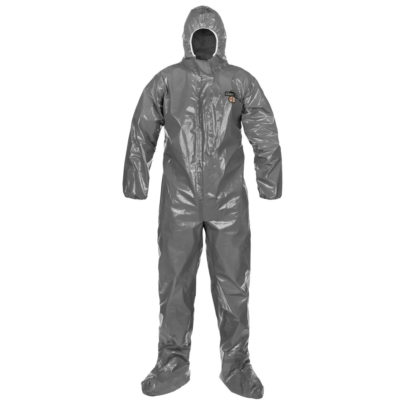 C3T151-M Lakeland C3T151 ChemMax® Coverall, Medium, Medium Gray, Hooded, Elastic