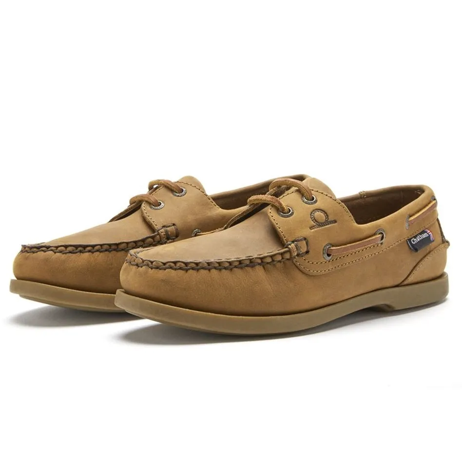 CHATHAM Ladies Deck II G2 Leather Boat Shoes - Walnut