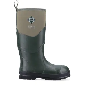 Chore Max Steel Toe S5 Safety Wellington - Moss by Muckboot