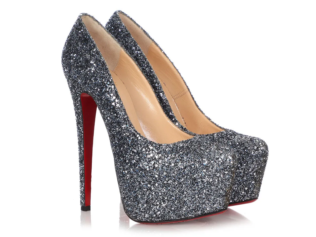 Christian Louboutin Blue Khol Daffodile Spotlight 160 Pumps