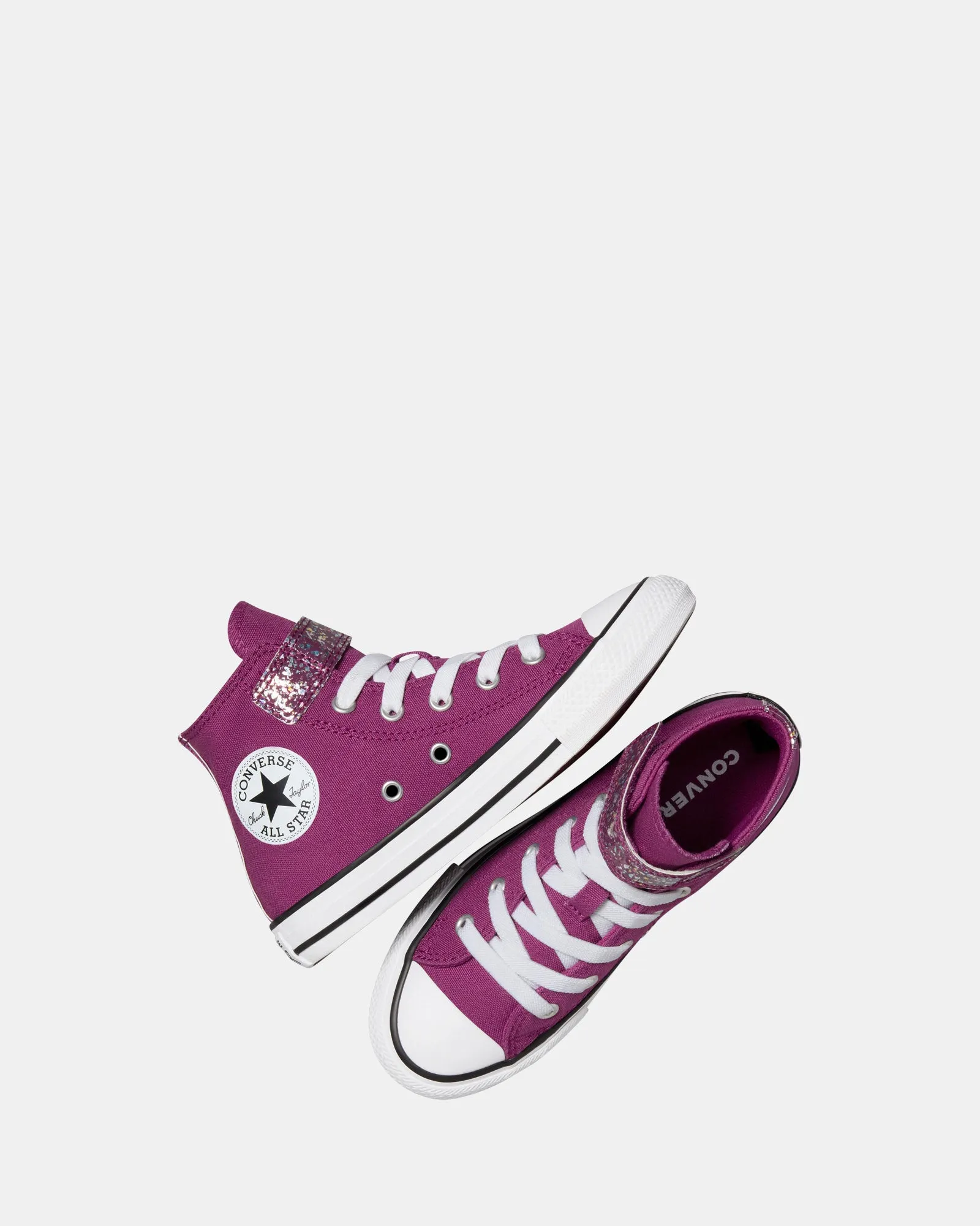 Chuck Taylor All Star 1v Hi Shimmer Youth Quantum Violet/White