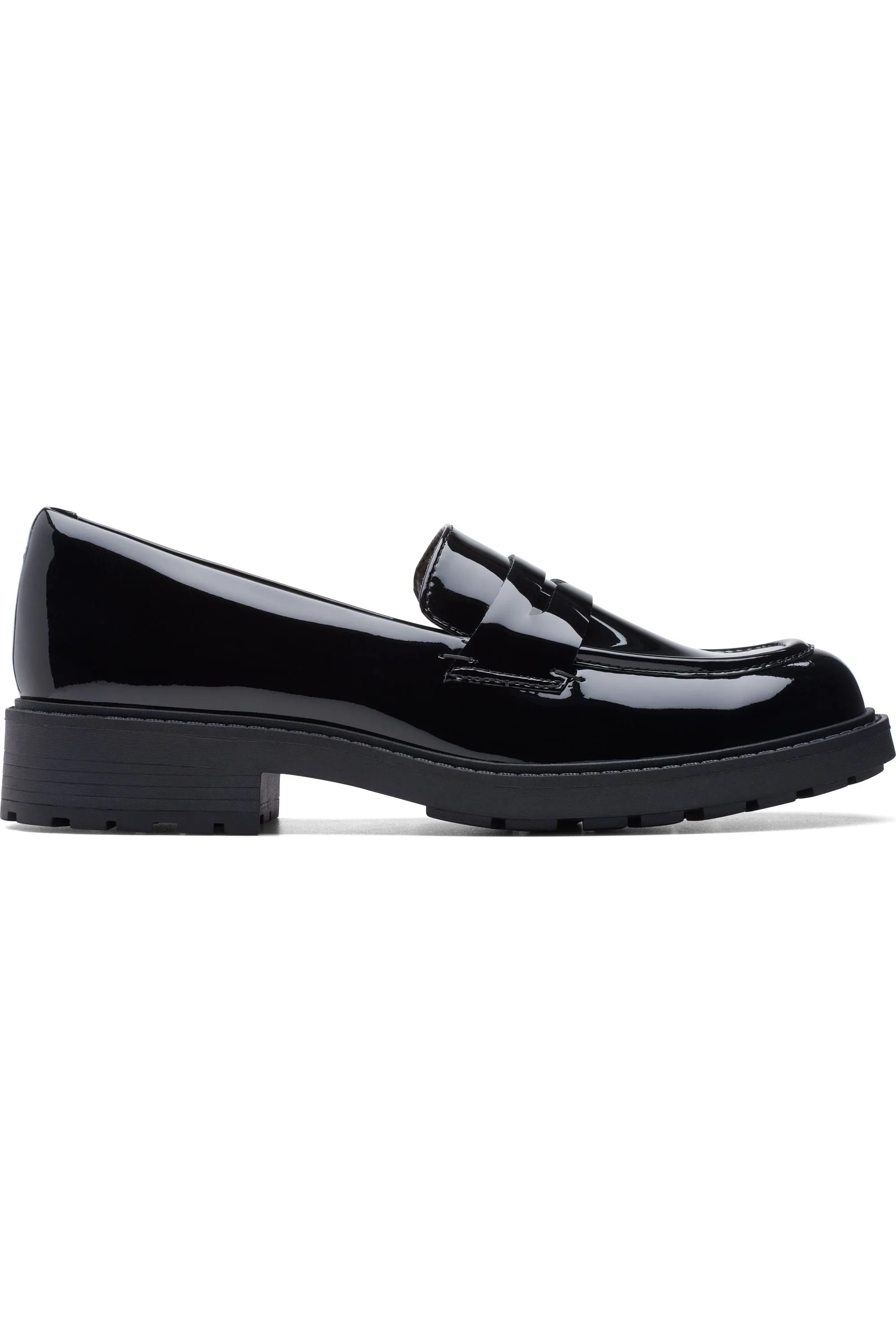 Clarks Orinoco2 Penny in Black patent