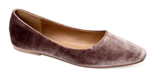 Corky's Over It Ballet Flats - Taupe Velvet