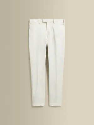 Cotton Easy Fit Flat Front Chinos