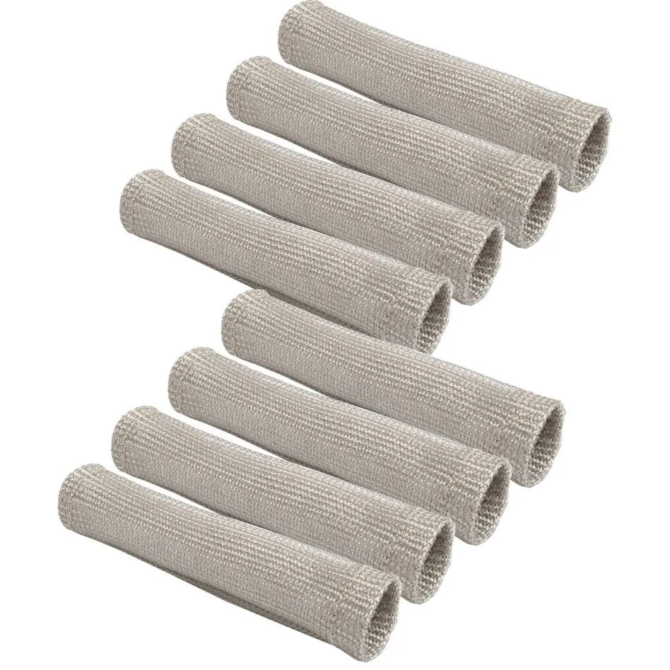 DEI EXO Series Protect-A-Boot Spark Plug Boot Sleeve 6" Long Woven Fiberglass Silver (Set of 8)