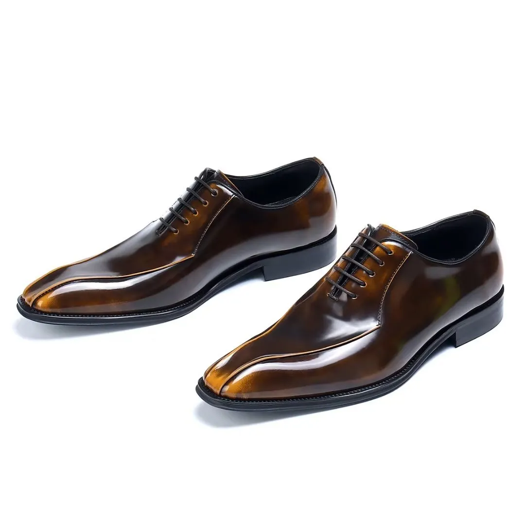 EleganLux Genuine Leather Oxford Dress Shoes