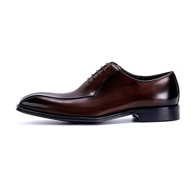 EleganLux Genuine Leather Oxford Dress Shoes