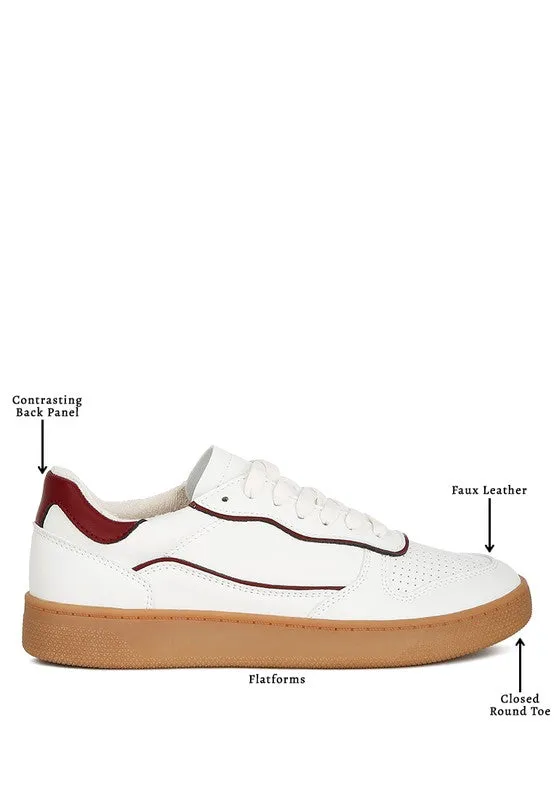 Faux Leather Everyday Sneakers