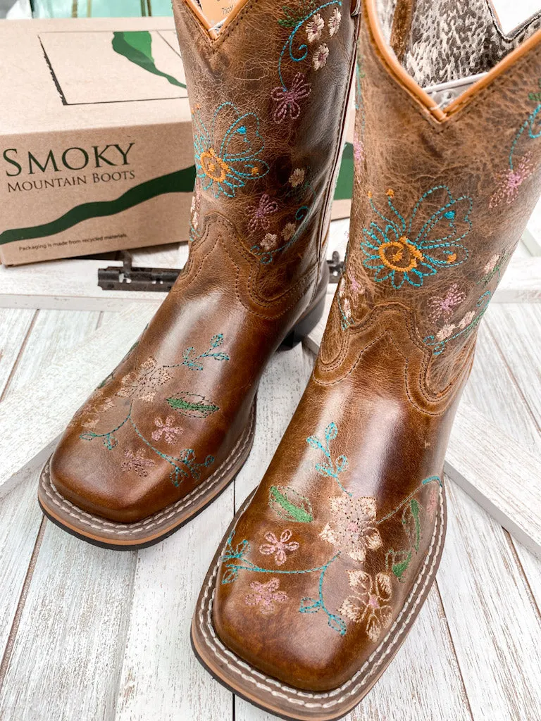 GIRL'S SMOKY MOUNTAIN FLORAL BOOTS