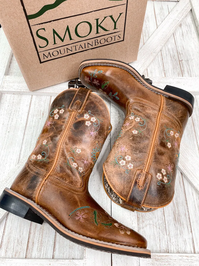 GIRL'S SMOKY MOUNTAIN FLORAL BOOTS