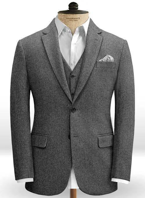 Gray Heavy Tweed Suit