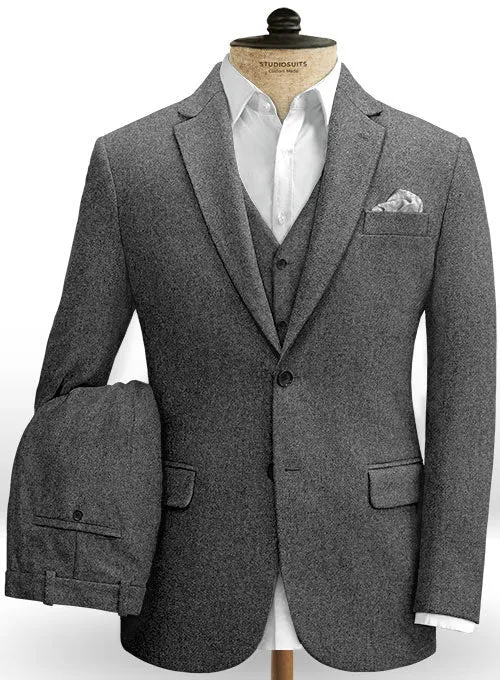 Gray Heavy Tweed Suit