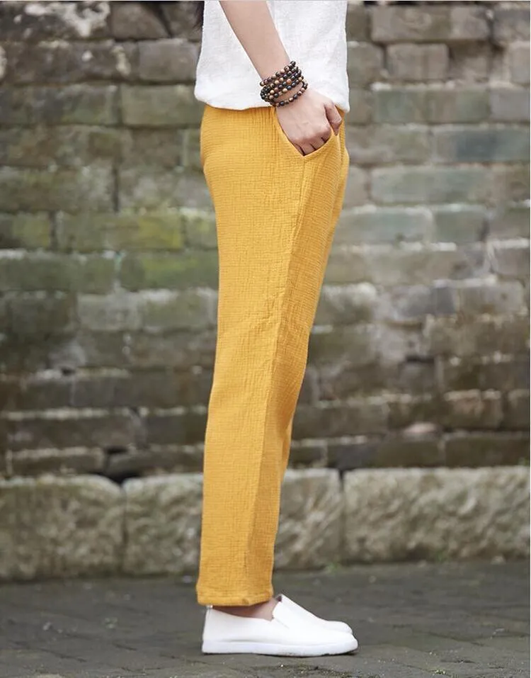 Hamis Plus Size Linen Pants