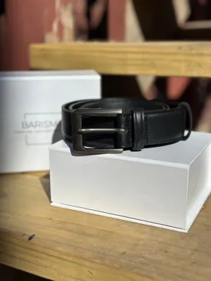 Handmade Black Leather Belt