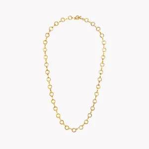 Heavy Large Circle Textured Chain