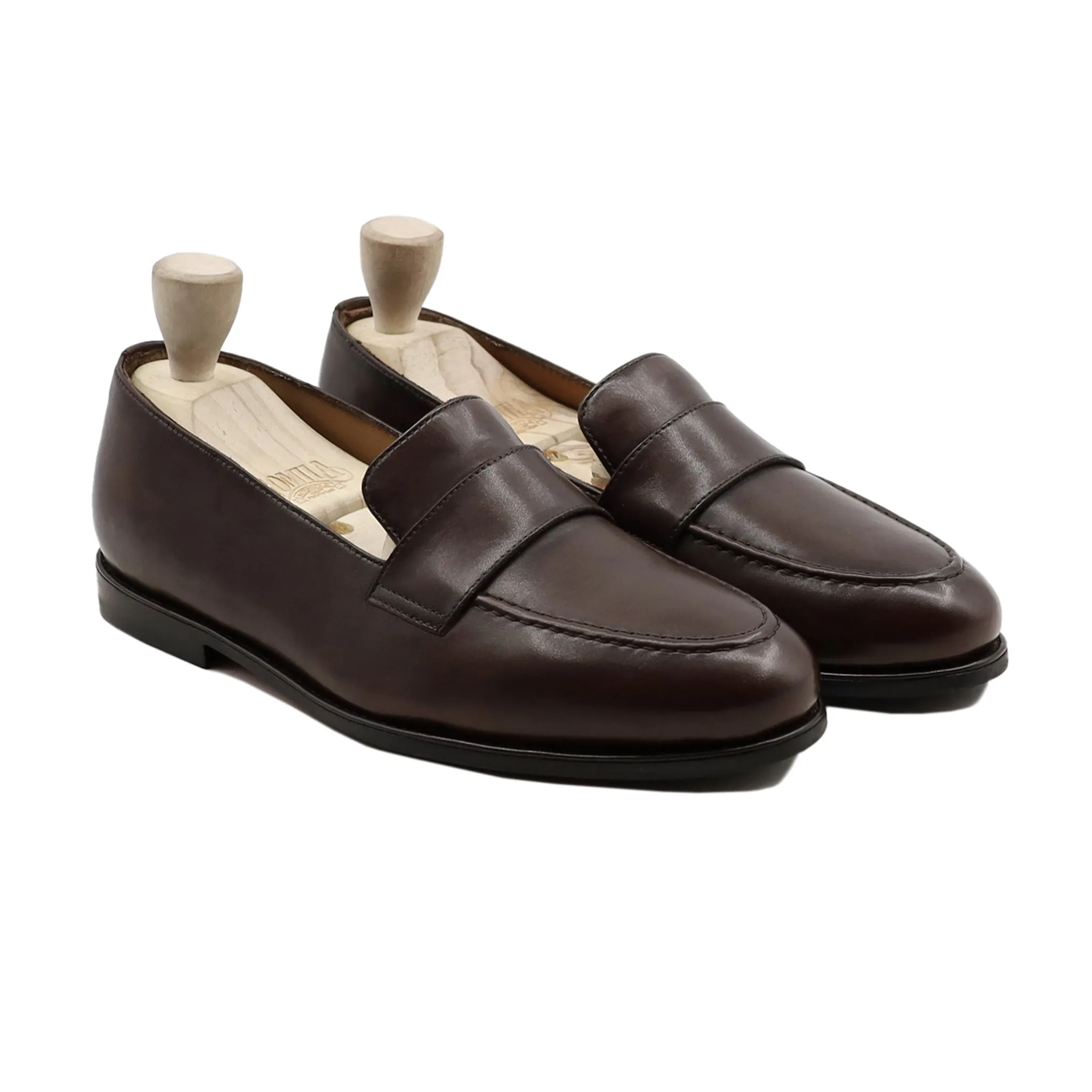 Jefe - Men's Dark Brown calf Leather Loafer