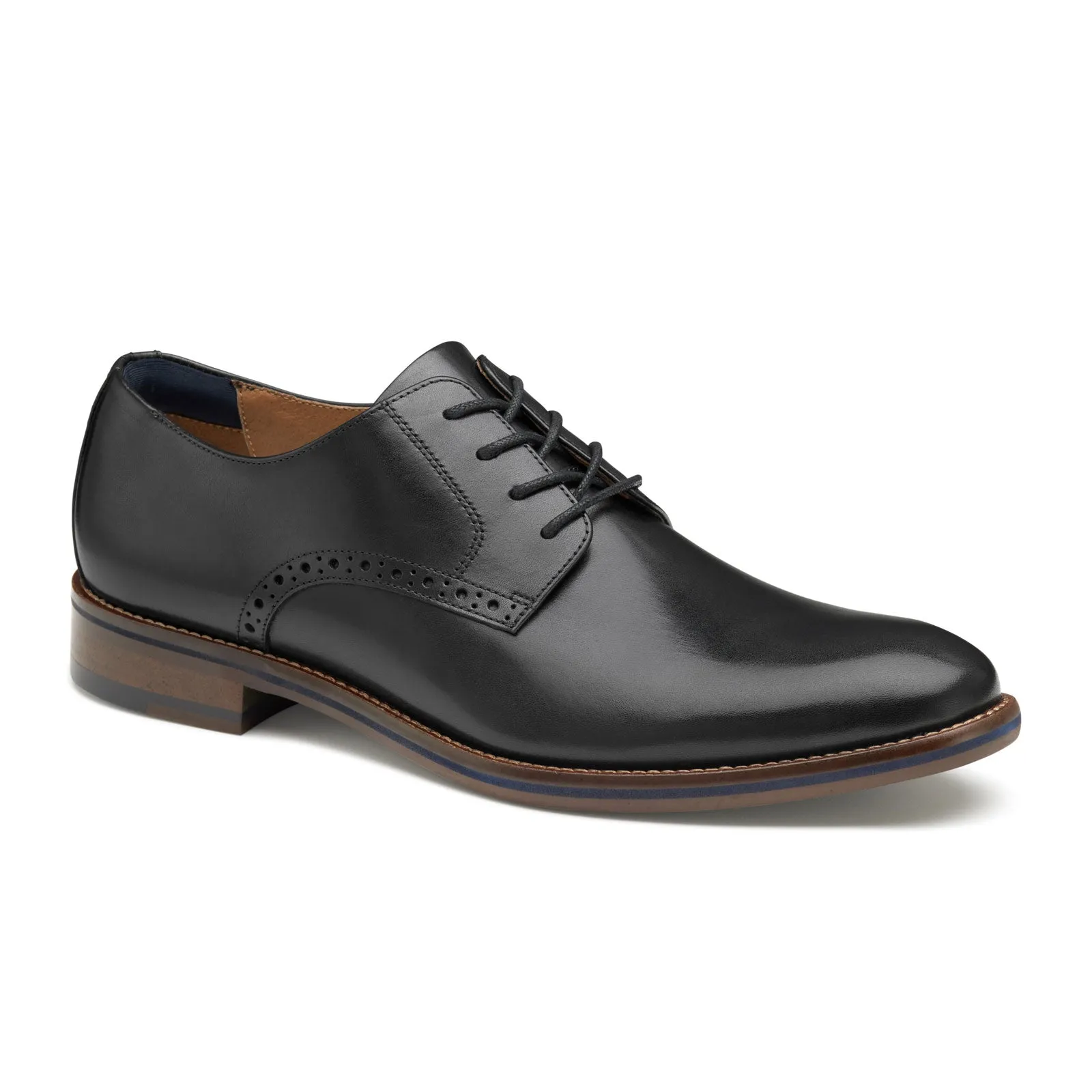 Johnston & Murphy Conard 2.0 Plain Toe Oxford (Men) - Black Full Grain