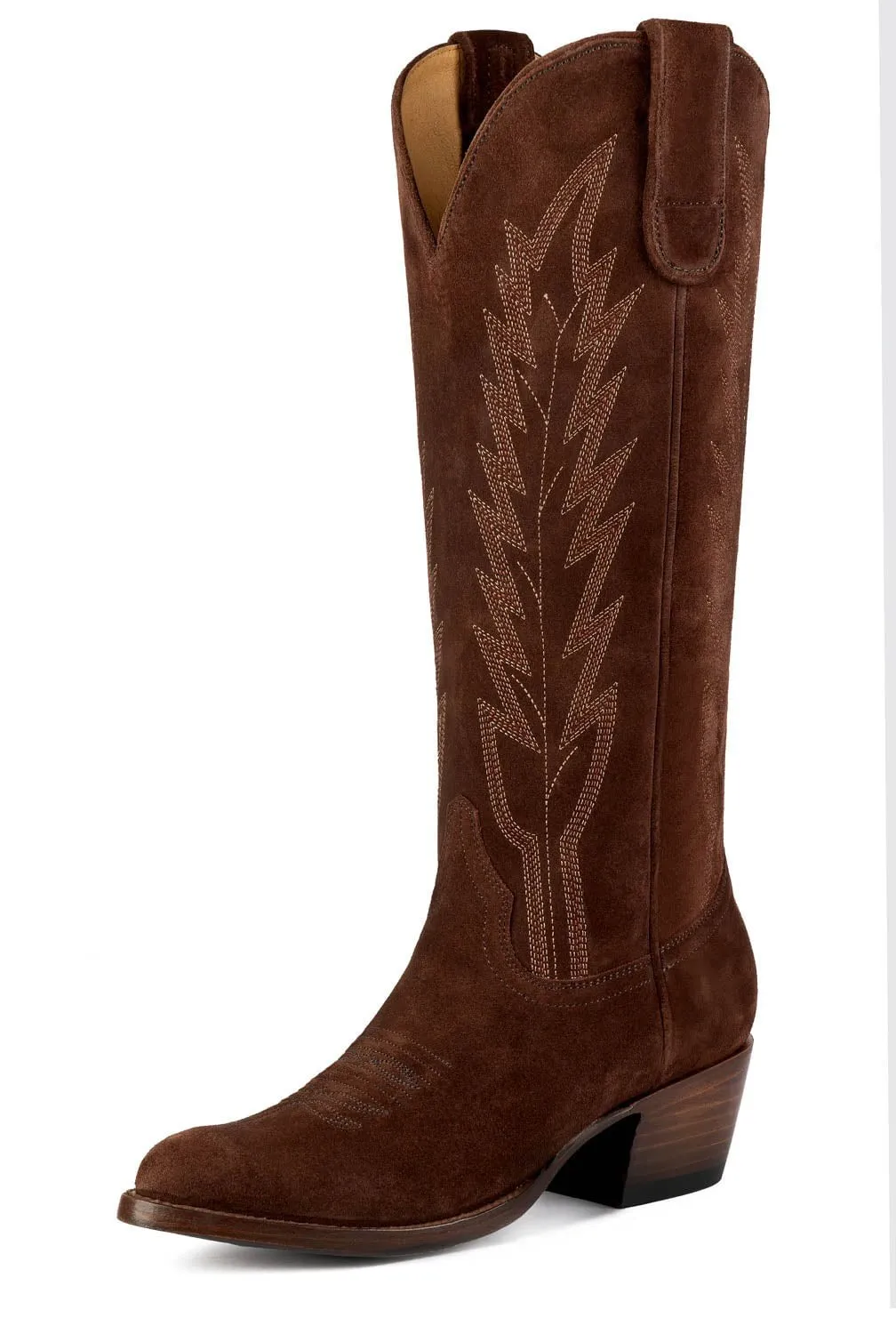 Macie Bean Womens Lifes Like A Box Chocolate Suede Cowboy Boots