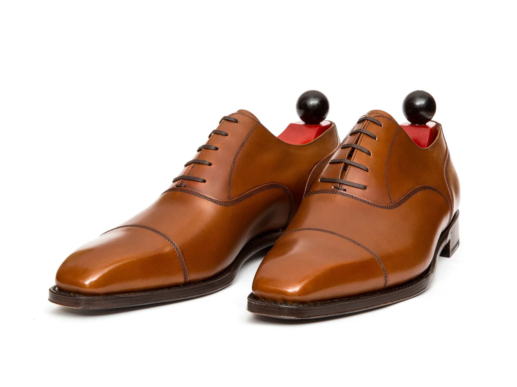 Magnolia - MTO - Caramel Calf - MGF Last - Single Leather Sole