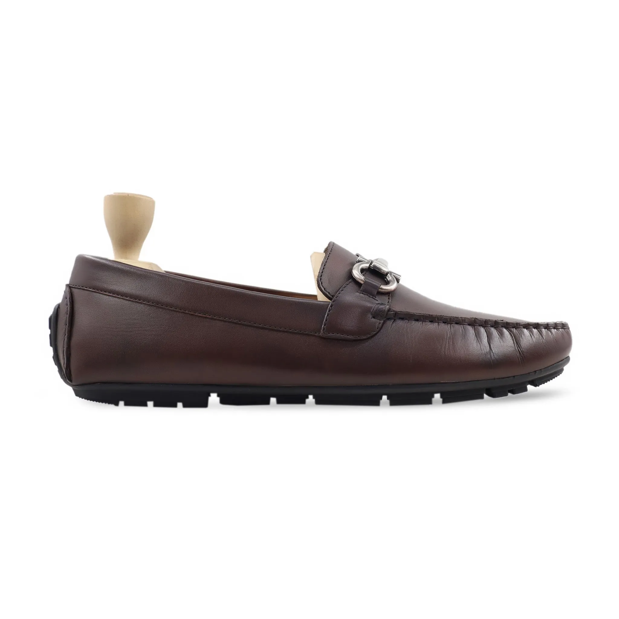 Masashi - Men's Dark Brown Calf Leather Driver Shoe