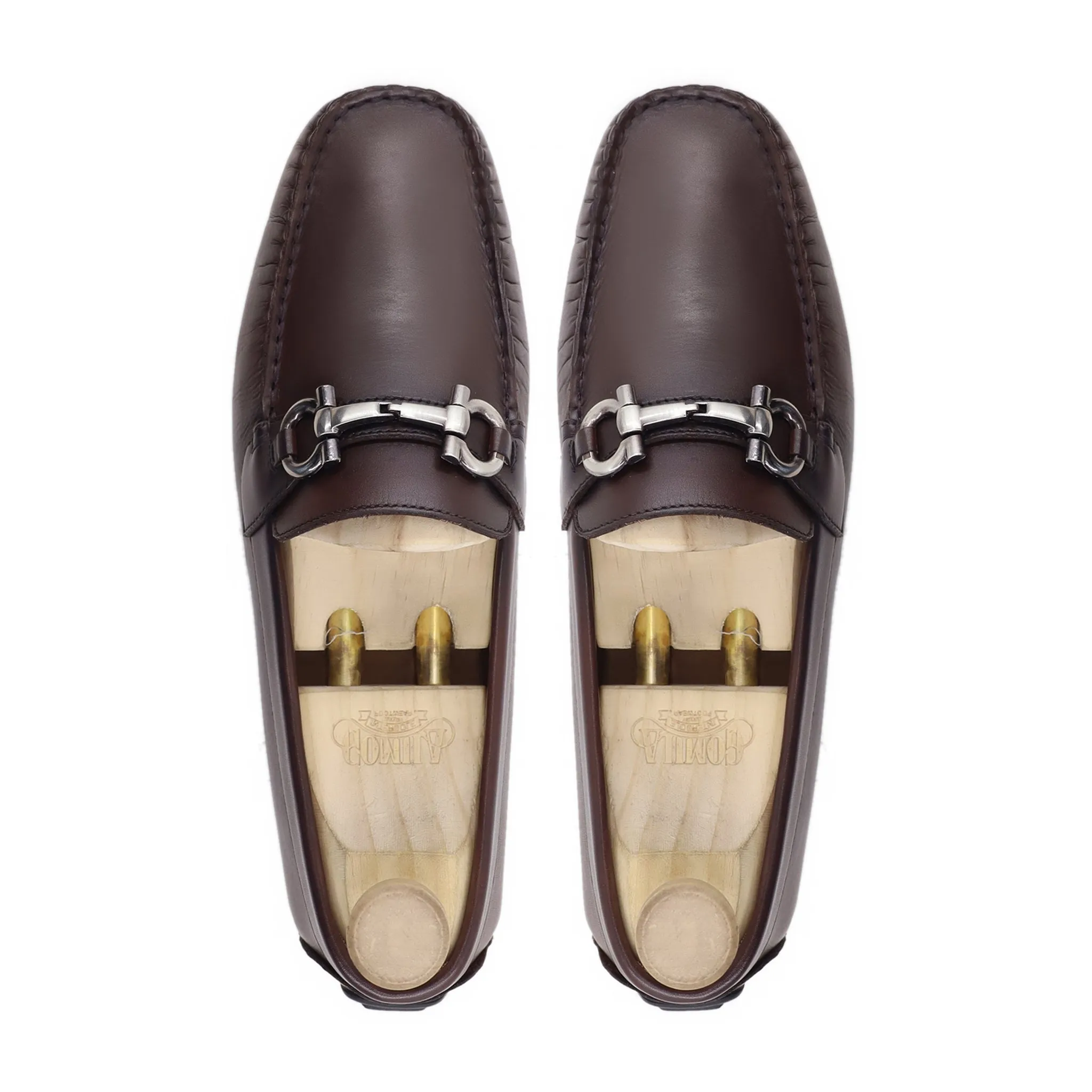 Masashi - Men's Dark Brown Calf Leather Driver Shoe