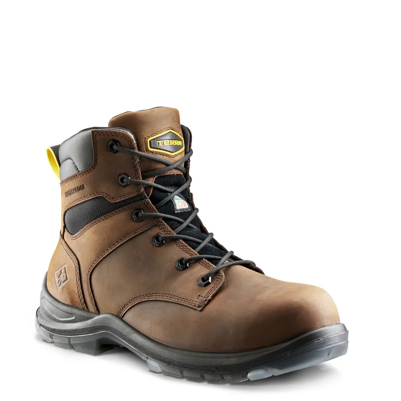 Men's Terra Brown Byrne 6" Waterproof Work Boot 839BDB