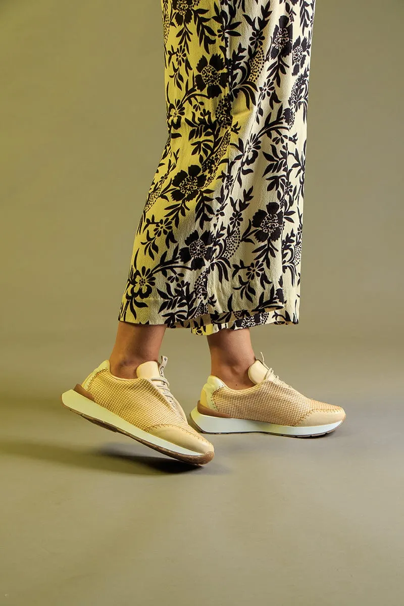 My Sneaker Rafia Cotton Sneakers | Beige