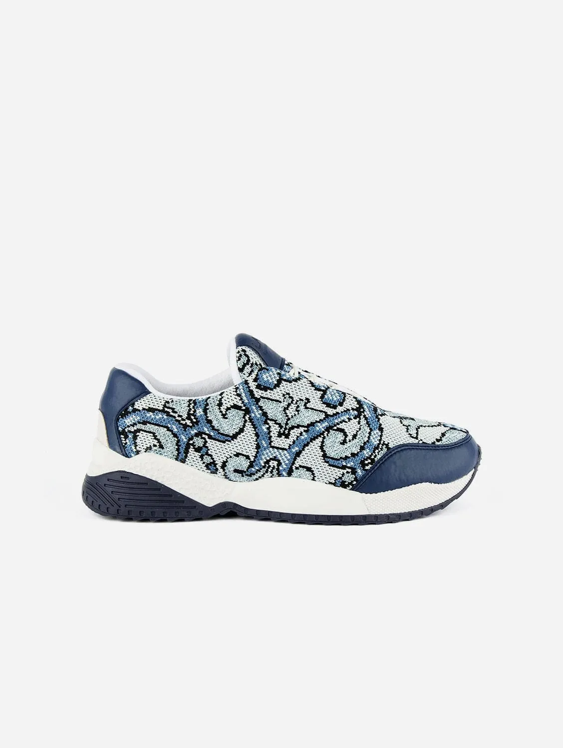 My Tile Vegan Apple Leather Sneakers | Blue