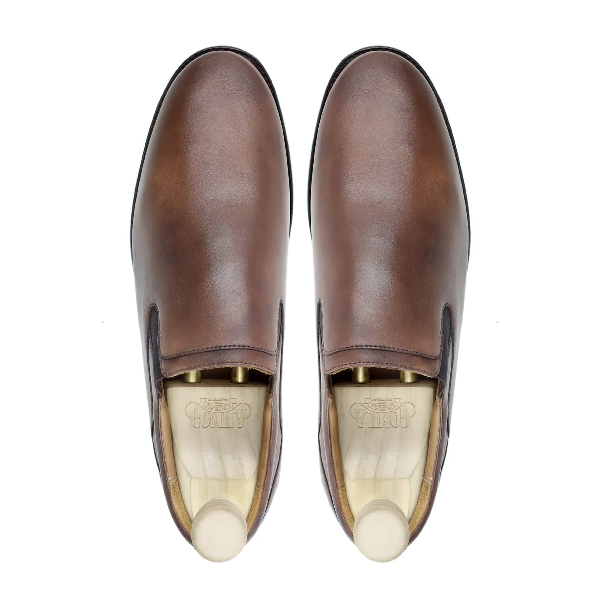 Myslowice - Men's Brown Calf Leather Loafer