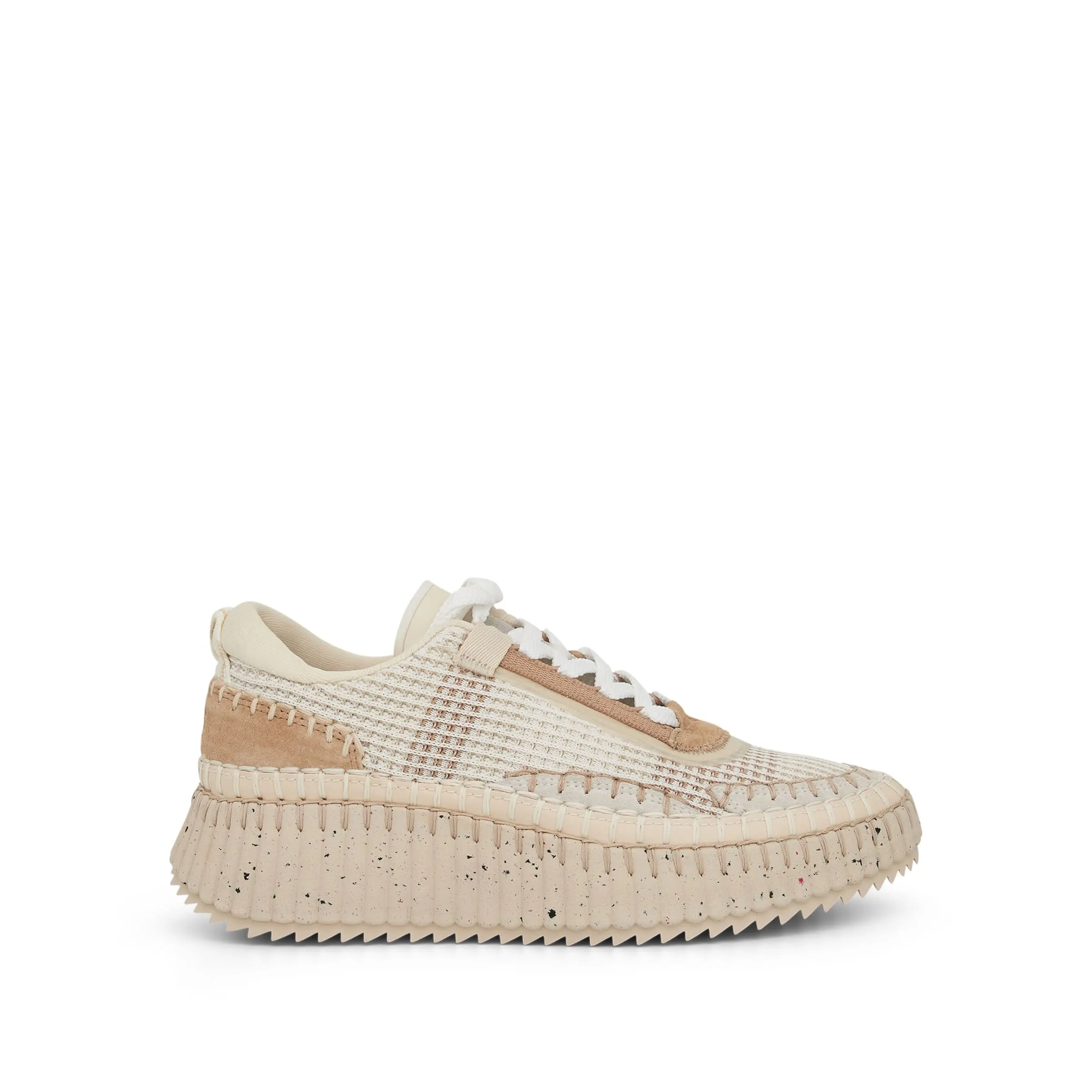 Nama Recycled Mesh Sneaker in Pearl Beige