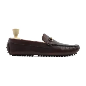 Nihon - Men's Dark Brown Calf Leather Driver Shoe