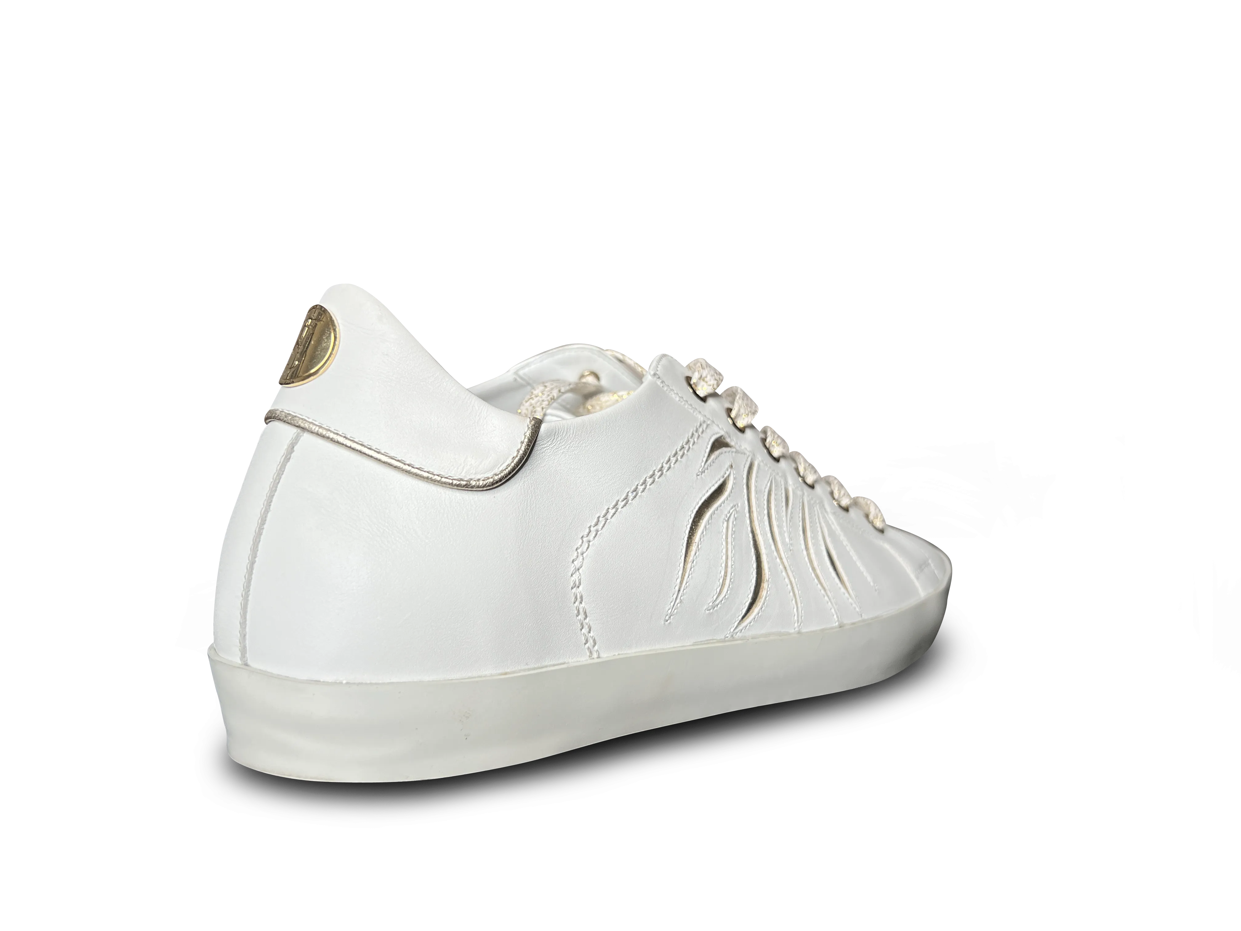 Nomad Sneaker - White and Gold