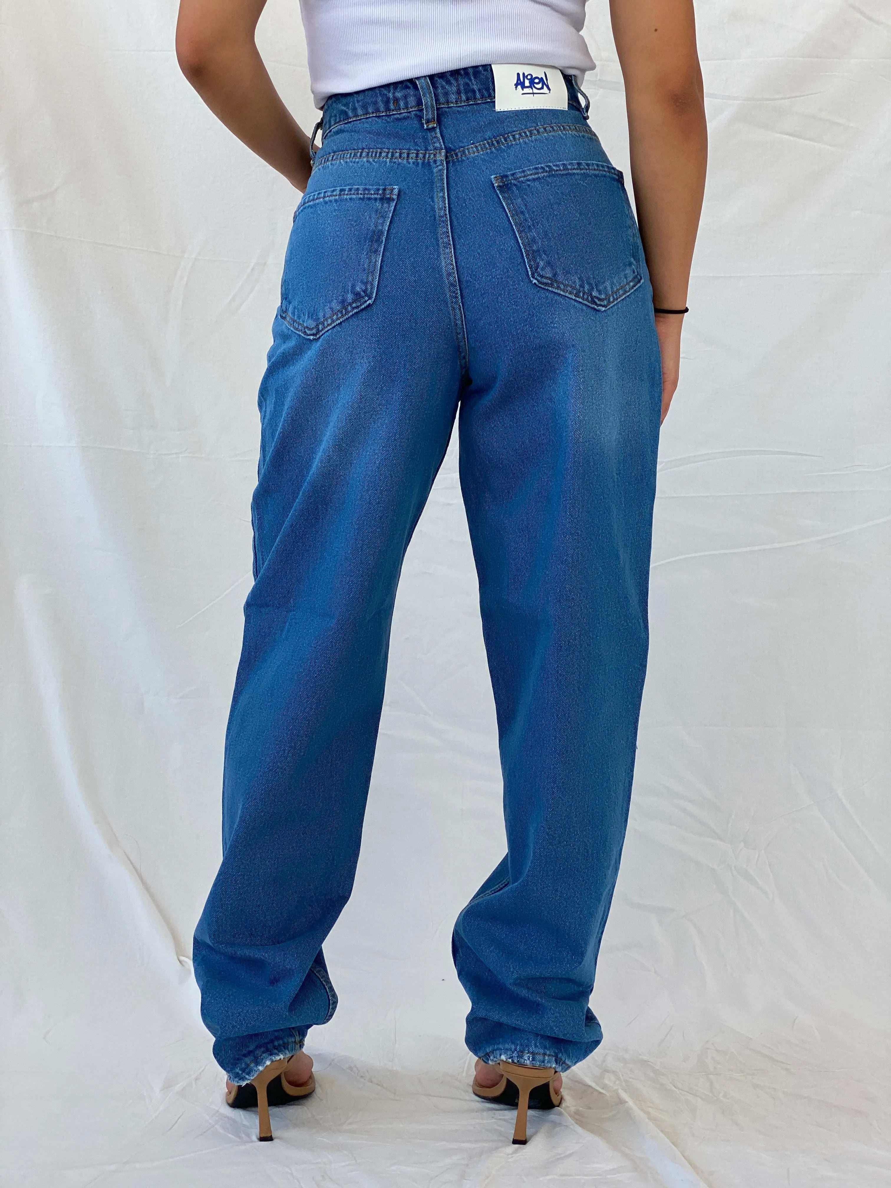 NWT Alien Streetwear Baggy High Rise Jeans - 36EUR