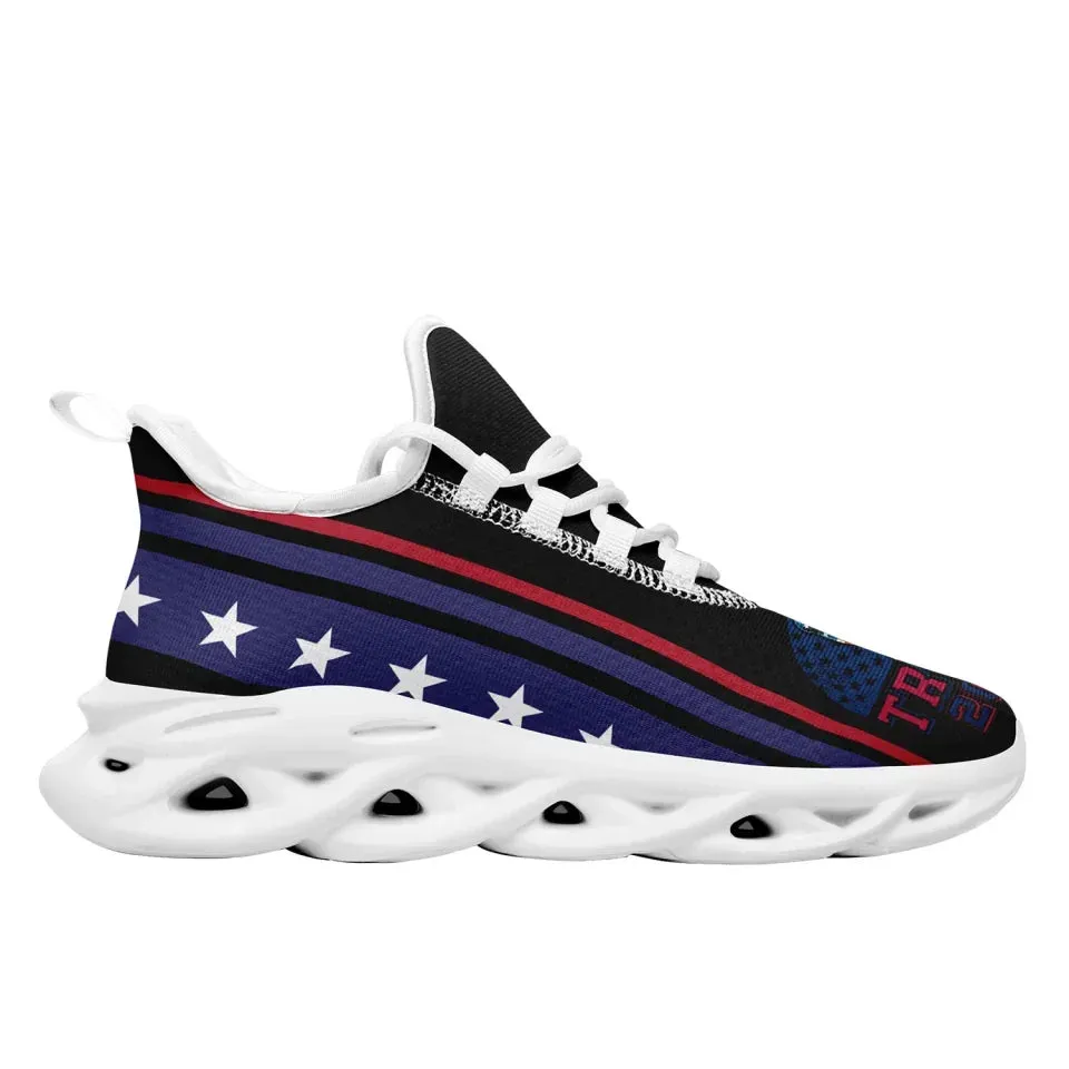 Personalized Trump Collection  Sneakers Custom Star and Flag Shoes, Patriotic Shoes