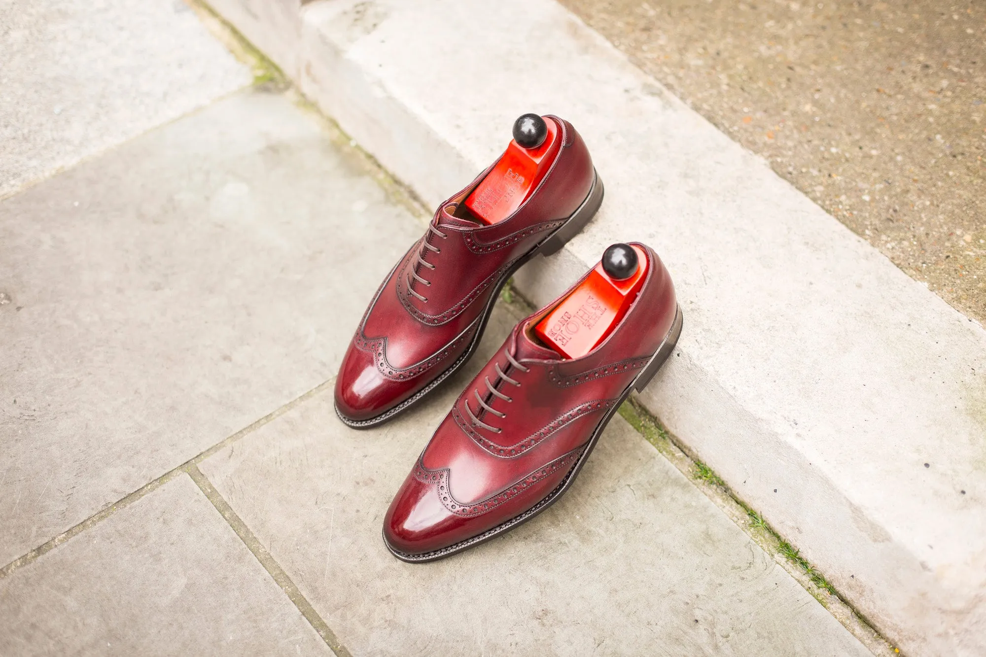 Phinney - MTO - Burgundy Calf - TMG Last - Single Leather Sole