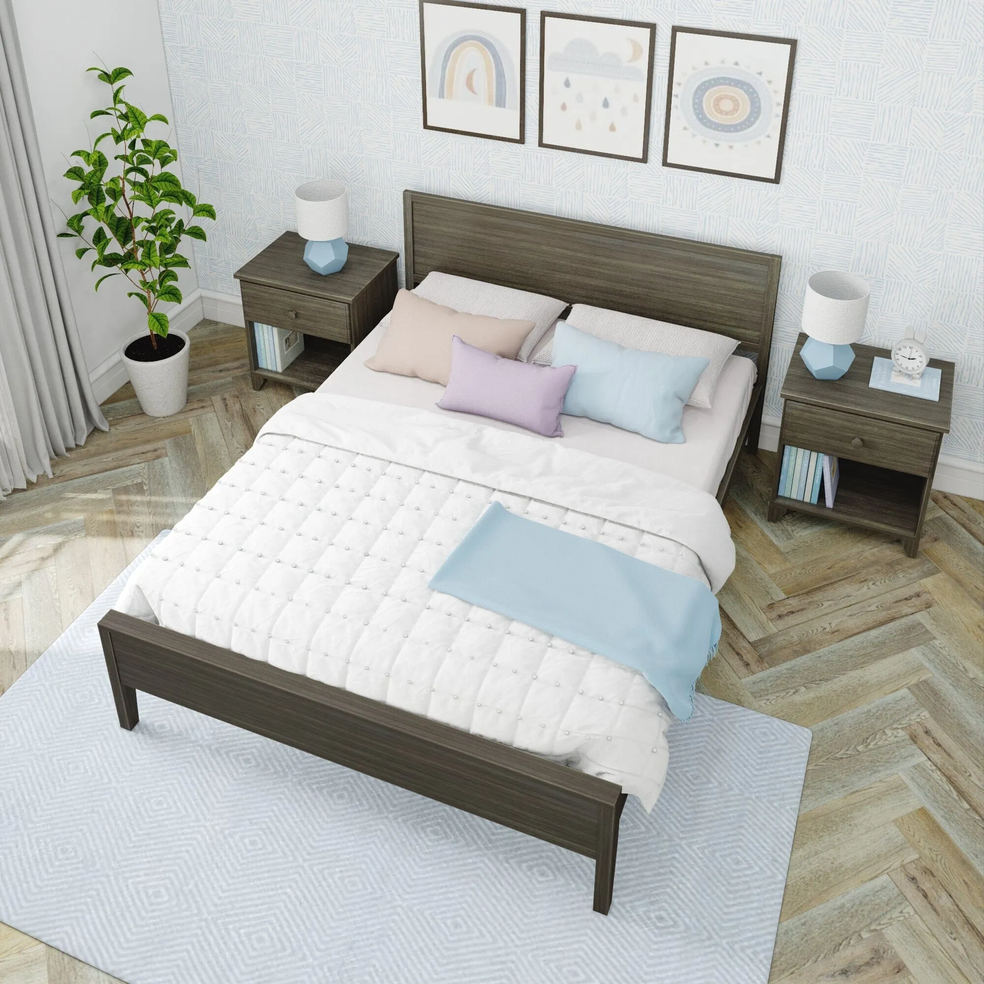 Queen Panel Bed