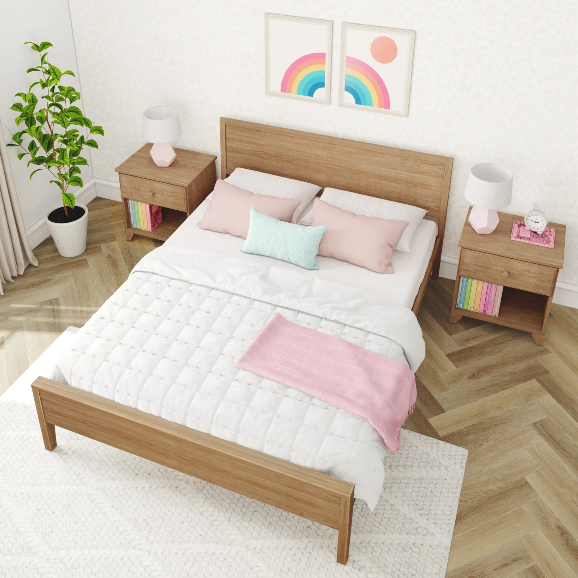 Queen Panel Bed