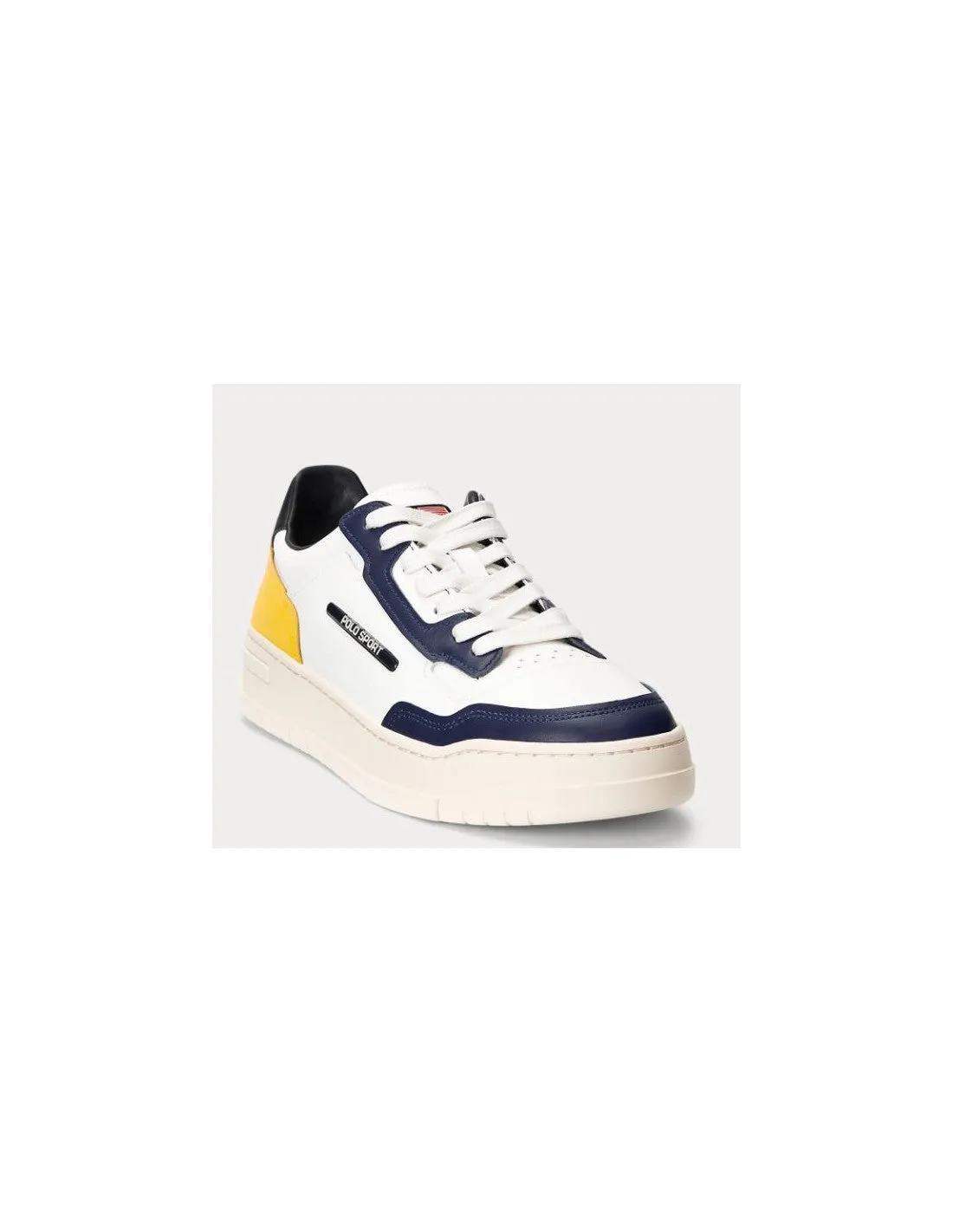 Ralph Lauren Sneakers | White/Navy/Yellow