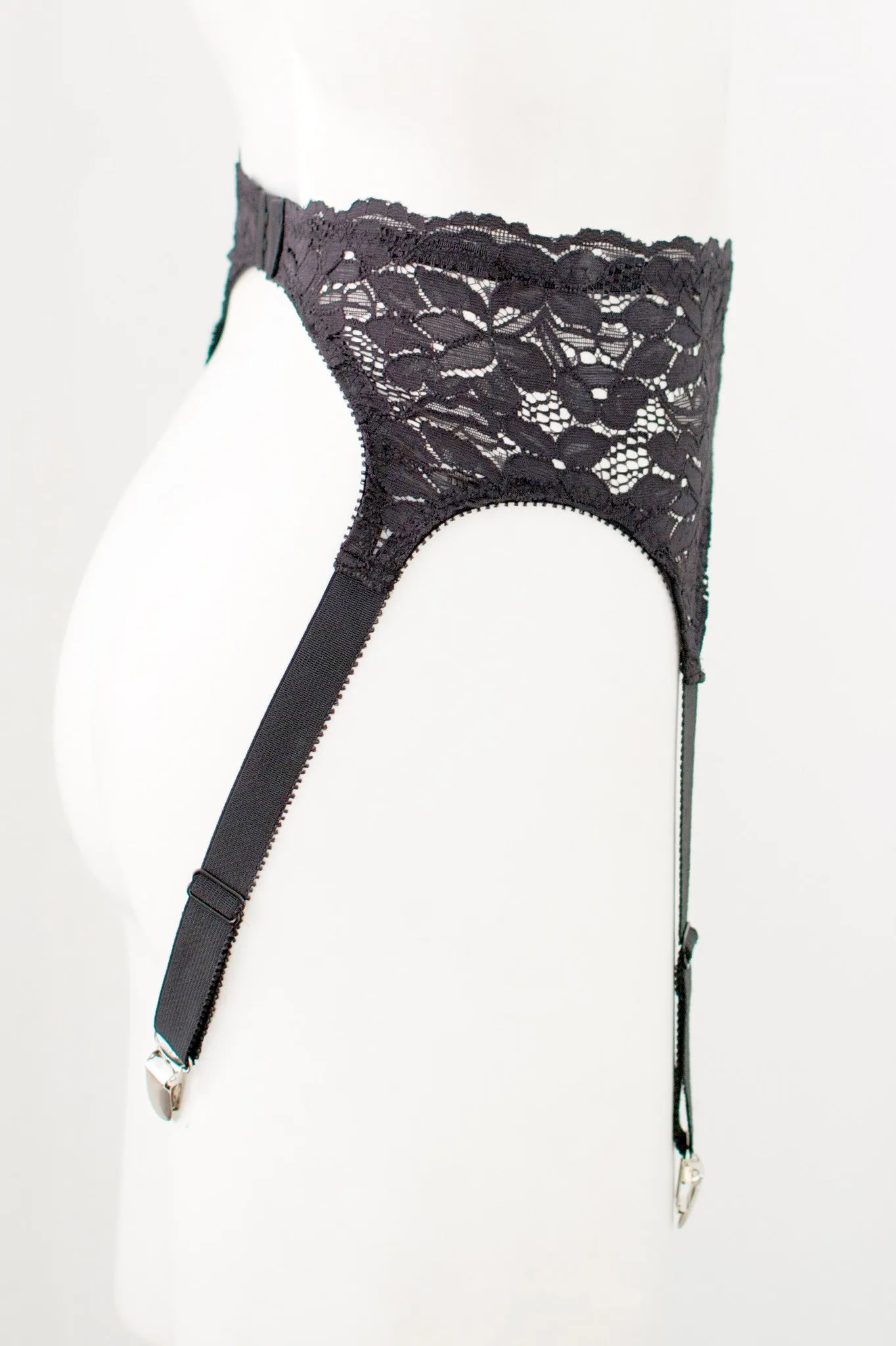 READY TO SHIP / Inquietude Garter Belt in Surplus Lace (1 size L)