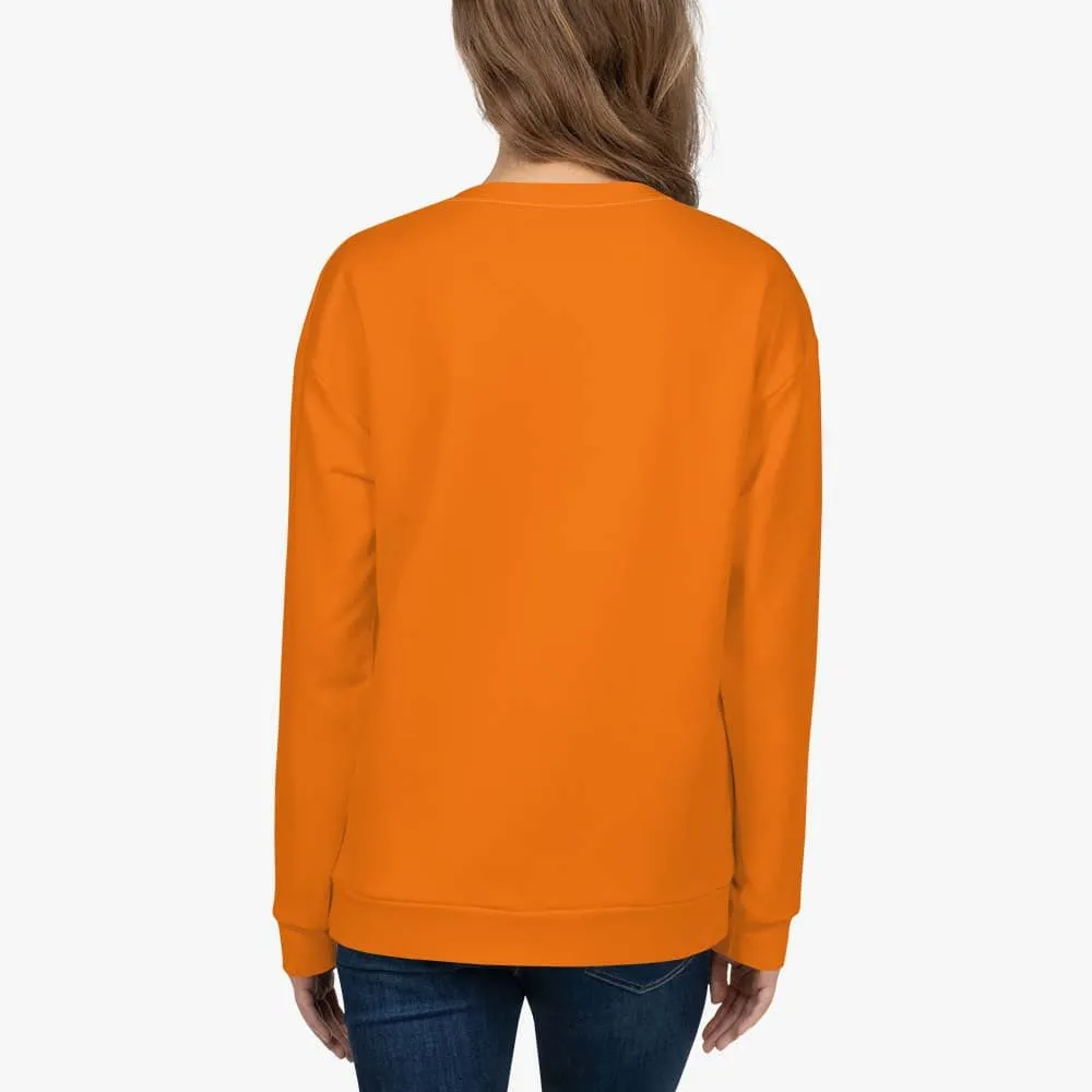 Recycled Fleece Sweatshirt Orange