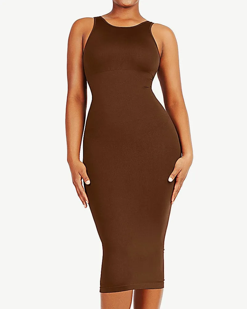 Seamless Eco-Friendly Shaping Dress with Large U-Back