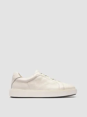 SLOUCH 001 - White Leather Low Top Sneakers