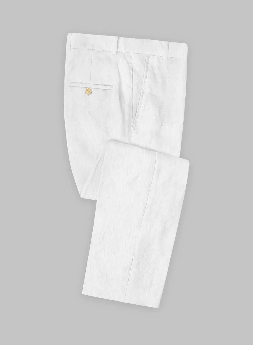 Solbiati White Linen Pants